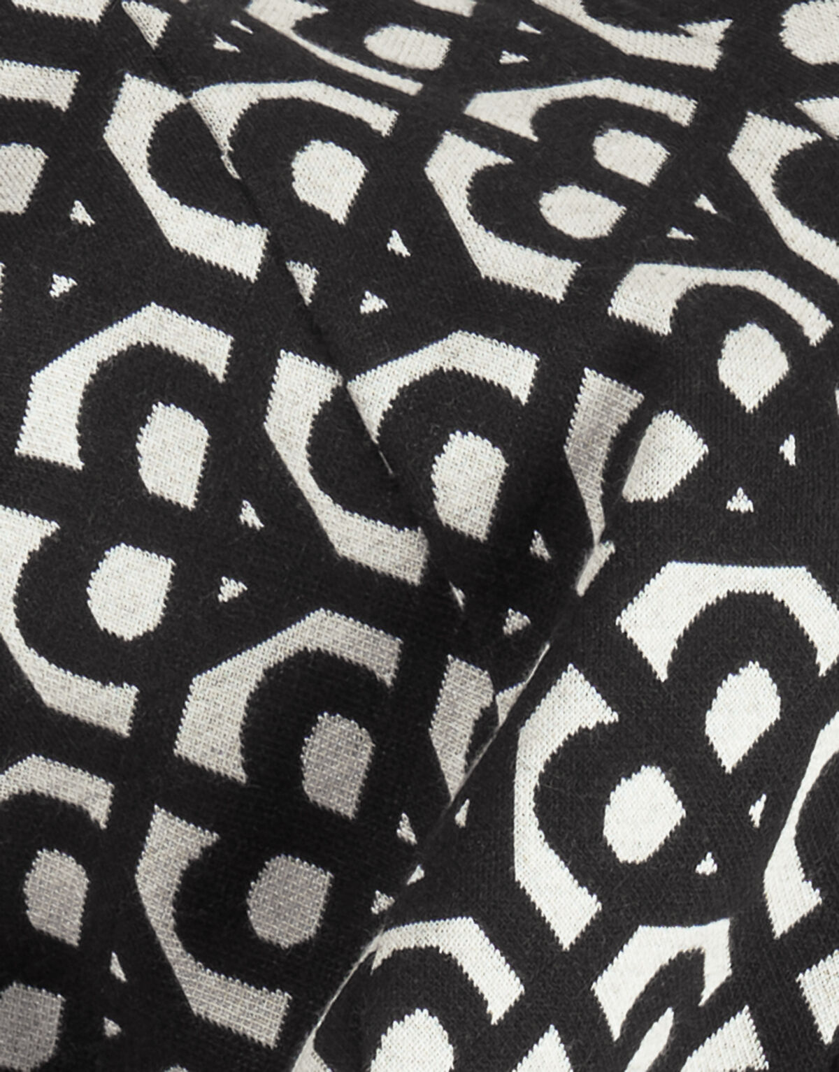 Monogramm-Schlaghose Schwarz SHOEBY GIRLS