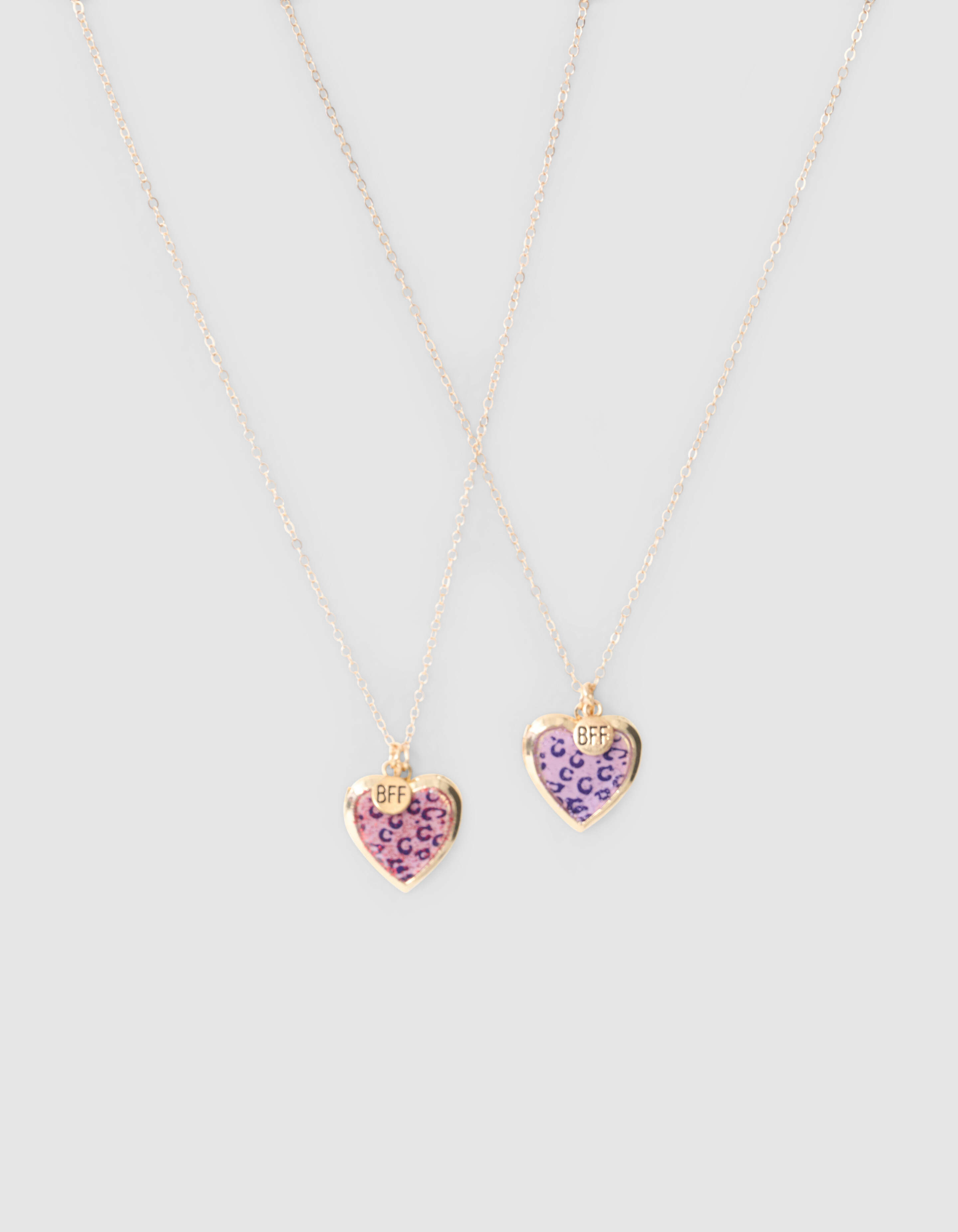 Heart BFF Halskette Rosa/Lila SHOEBY ACCESSOIRES