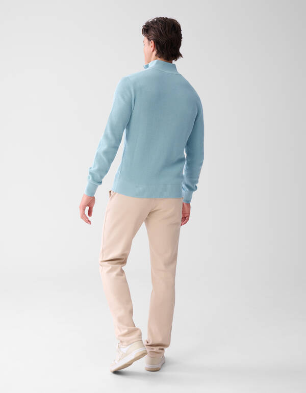 Zip-Pullover Hellblau SHOEBY MEN