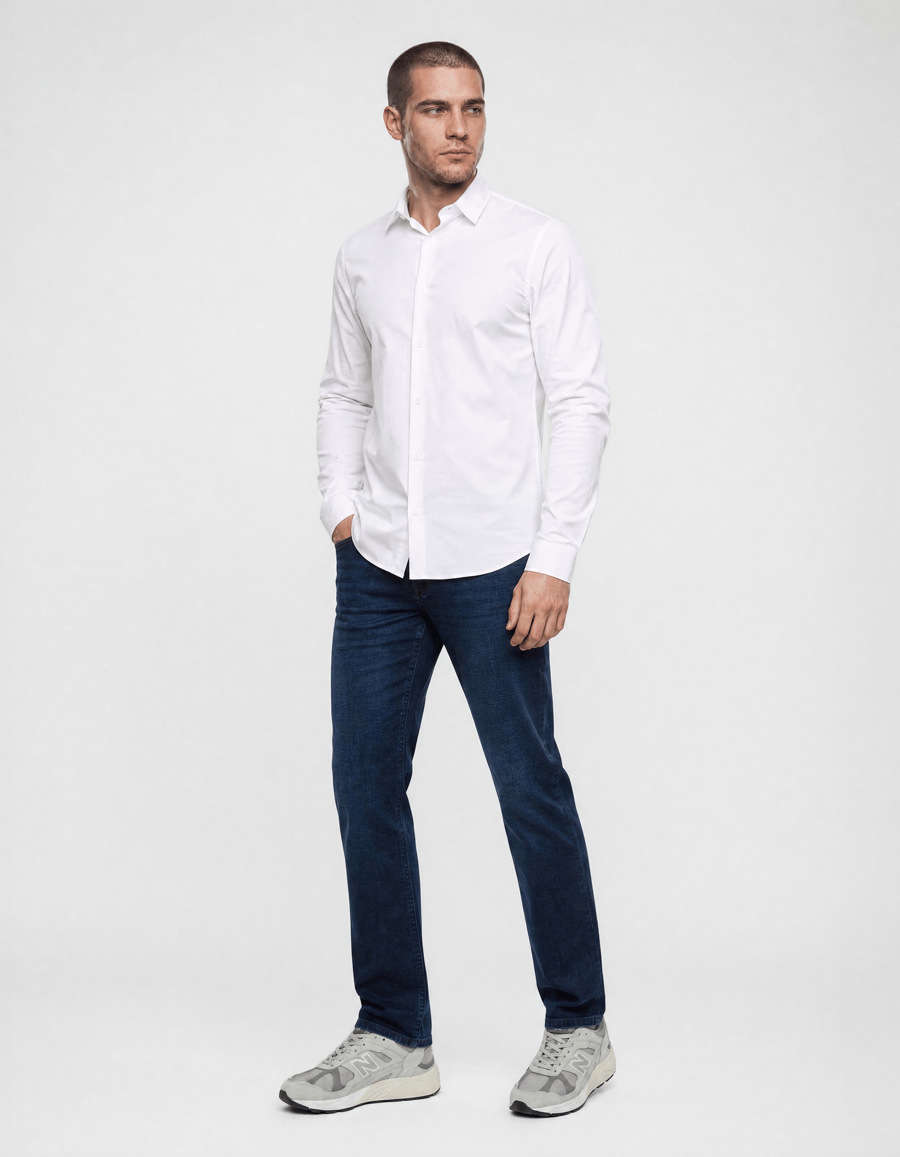 Basic Hemd Wei&szlig; SHOEBY MEN