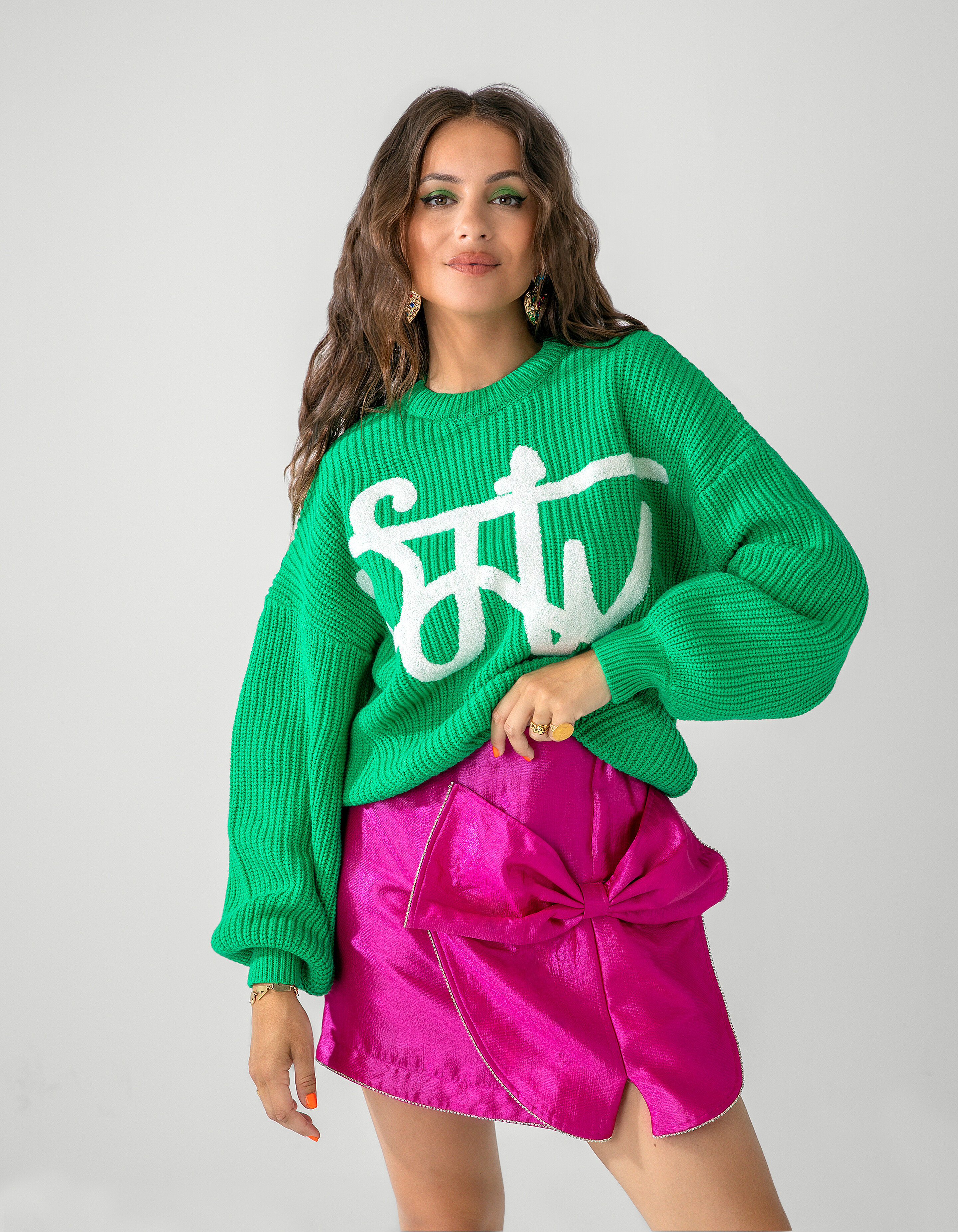 Artwork Trui Groen By Lizzy SHOEBY WOMEN