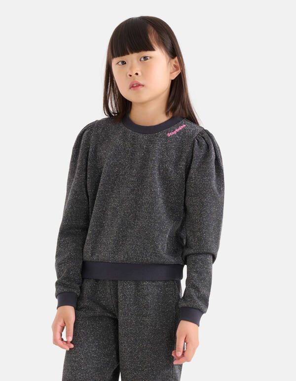 Glitzerpulli Dunkelgrau SHOEBY GIRLS