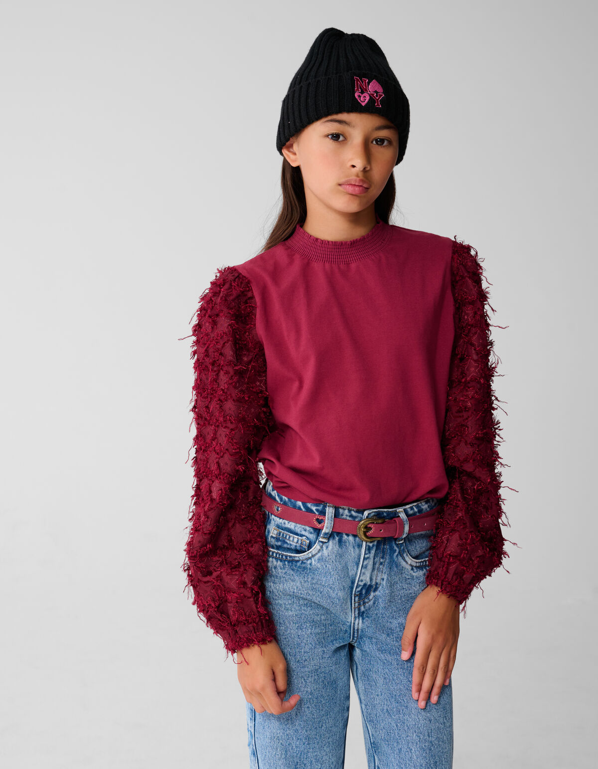 Stern Top Dunkelrot SHOEBY GIRLS
