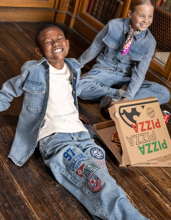 Denim-Overshirt Hellblau von Vingino SHOEBY BOYS