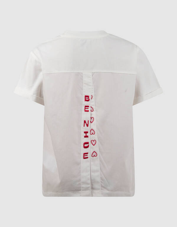 Split Artwork T-Shirt Wei&szlig; SHOEBY GIRLS