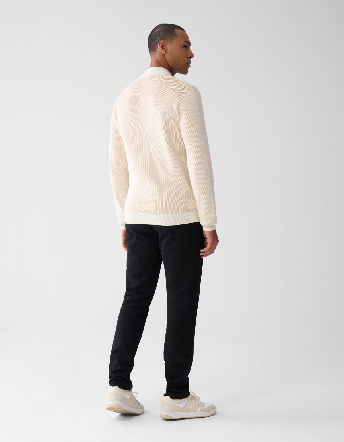 Rippenpullover Off White SHOEBY MEN