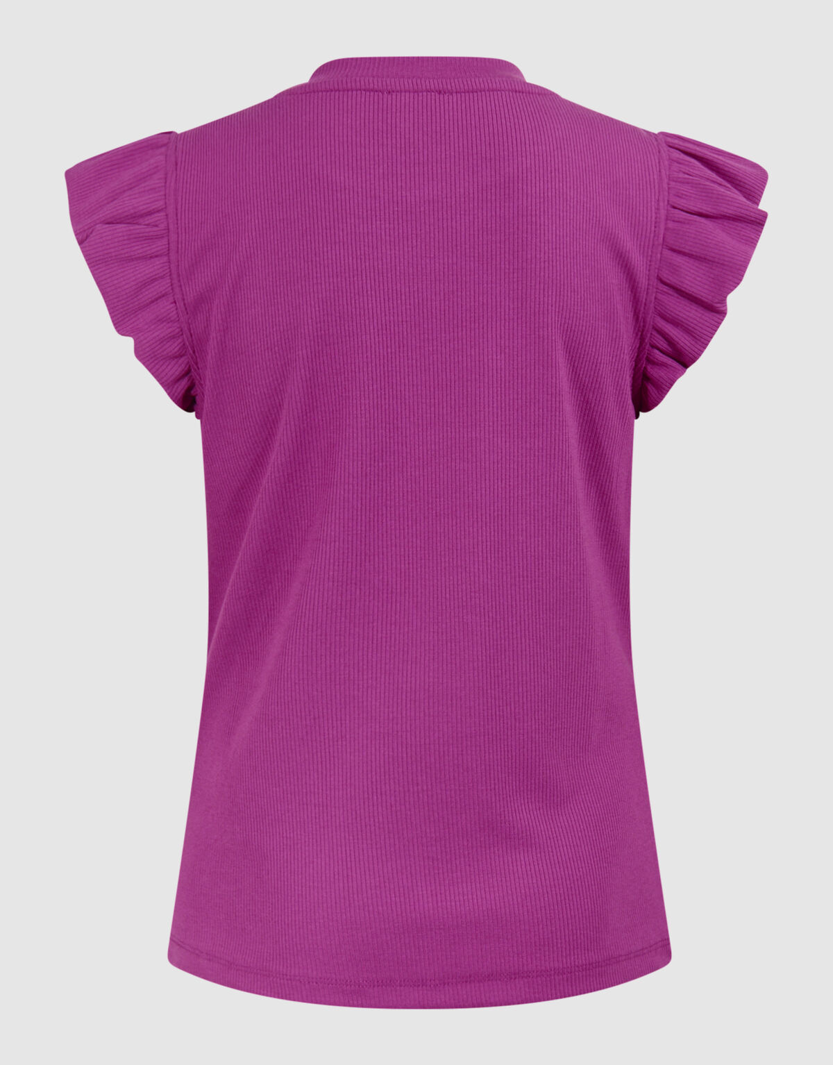 Rüschen-T-Shirt mit Charme Dunkelrosa SHOEBY GIRLS