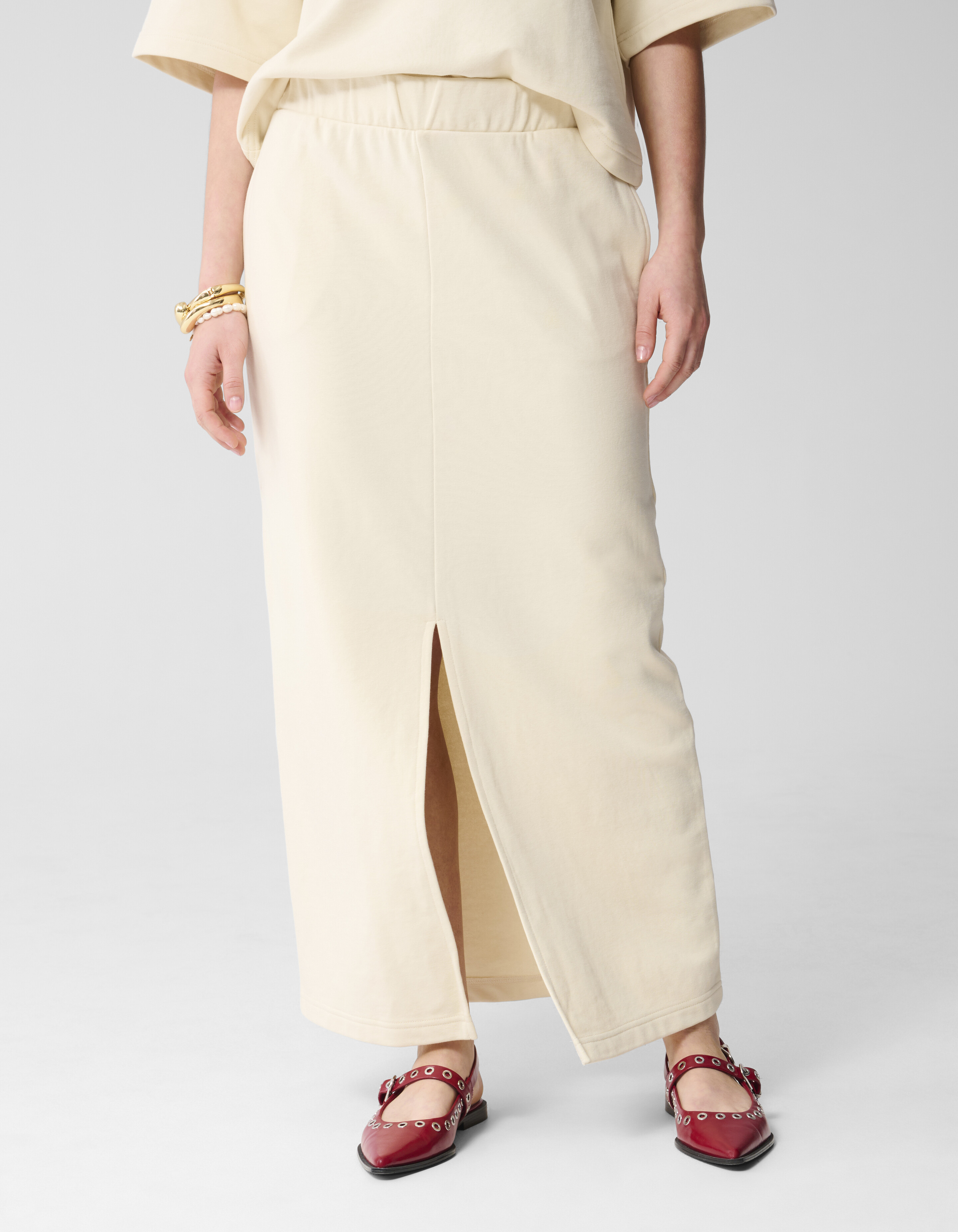 Maxi-Sweat-Rock Off White SHOEBY WOMEN