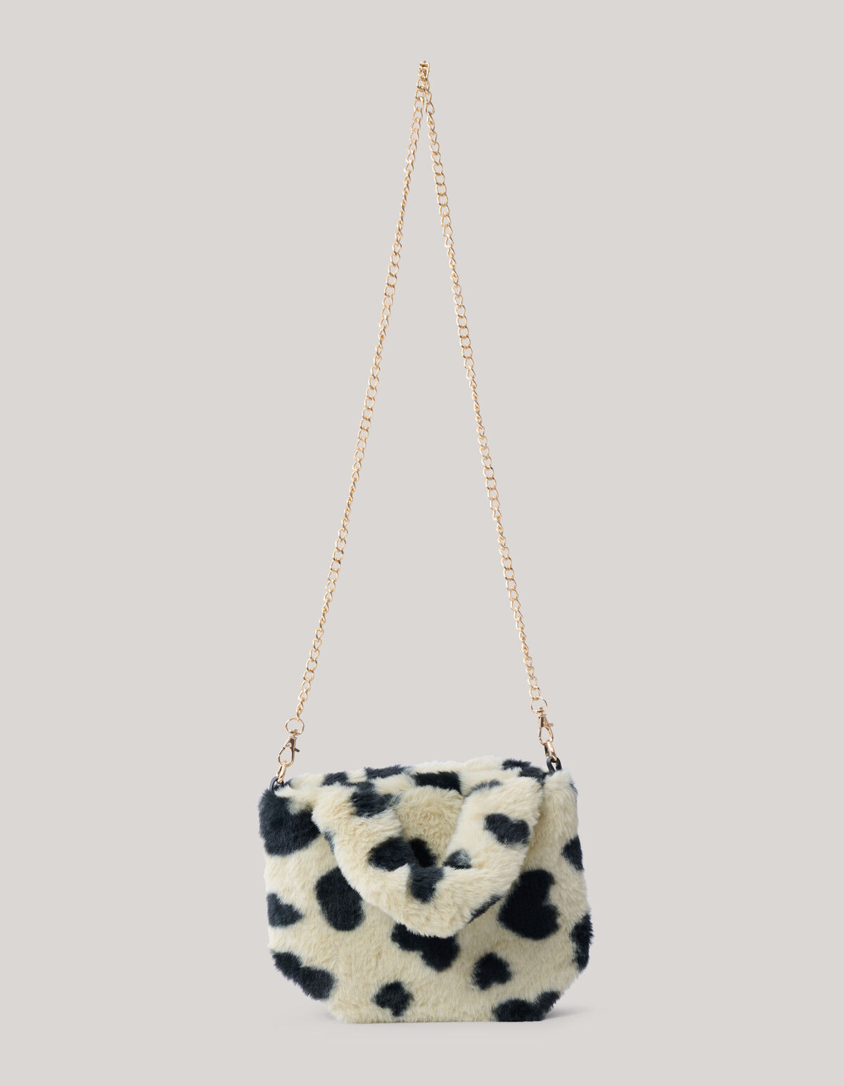 Pelzige Herz Tasche Off Weiß SHOEBY ACCESSOIRES