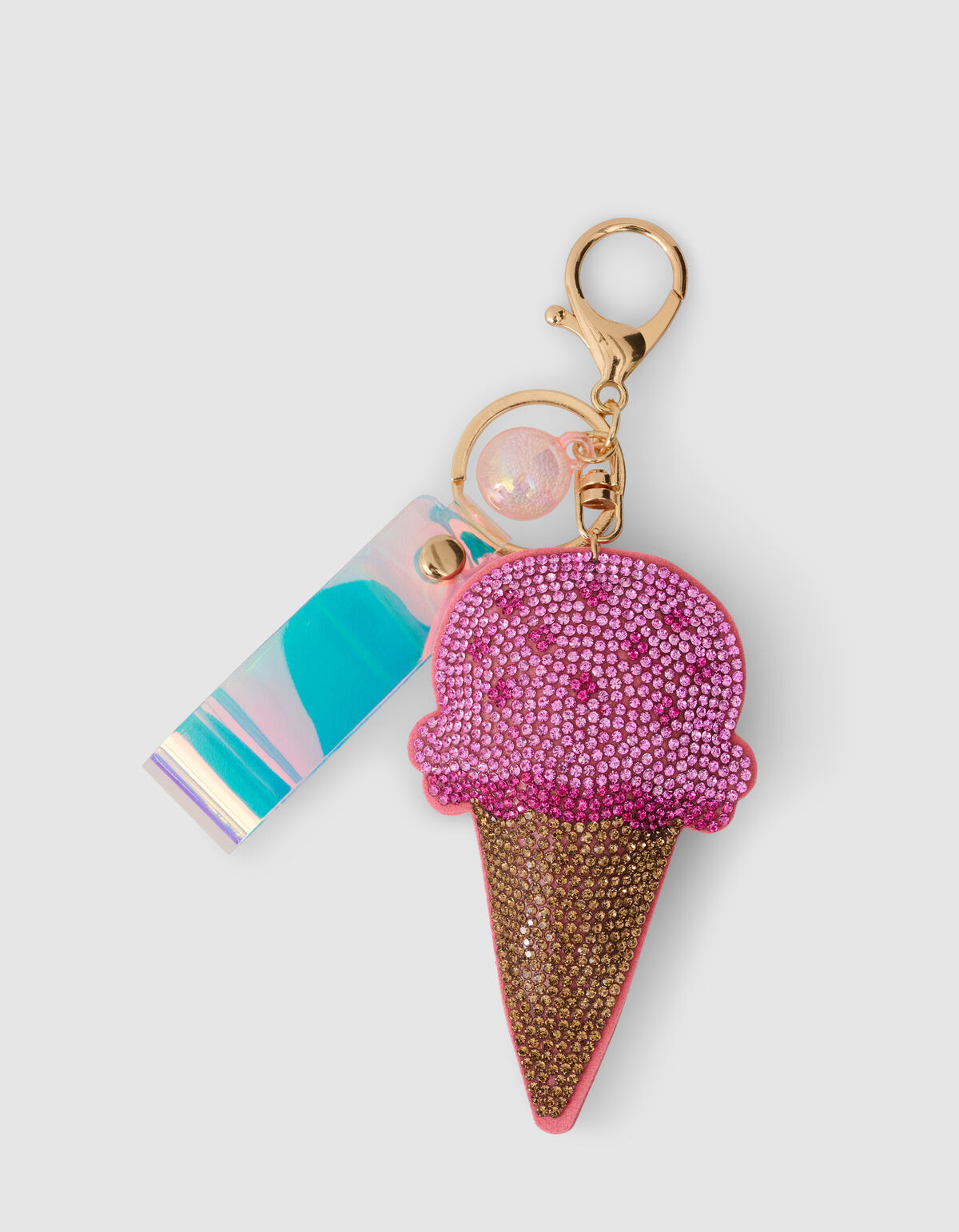 Strass Eiscreme Schl&uuml;sselanh&auml;nger SHOEBY ACCESSOIRES