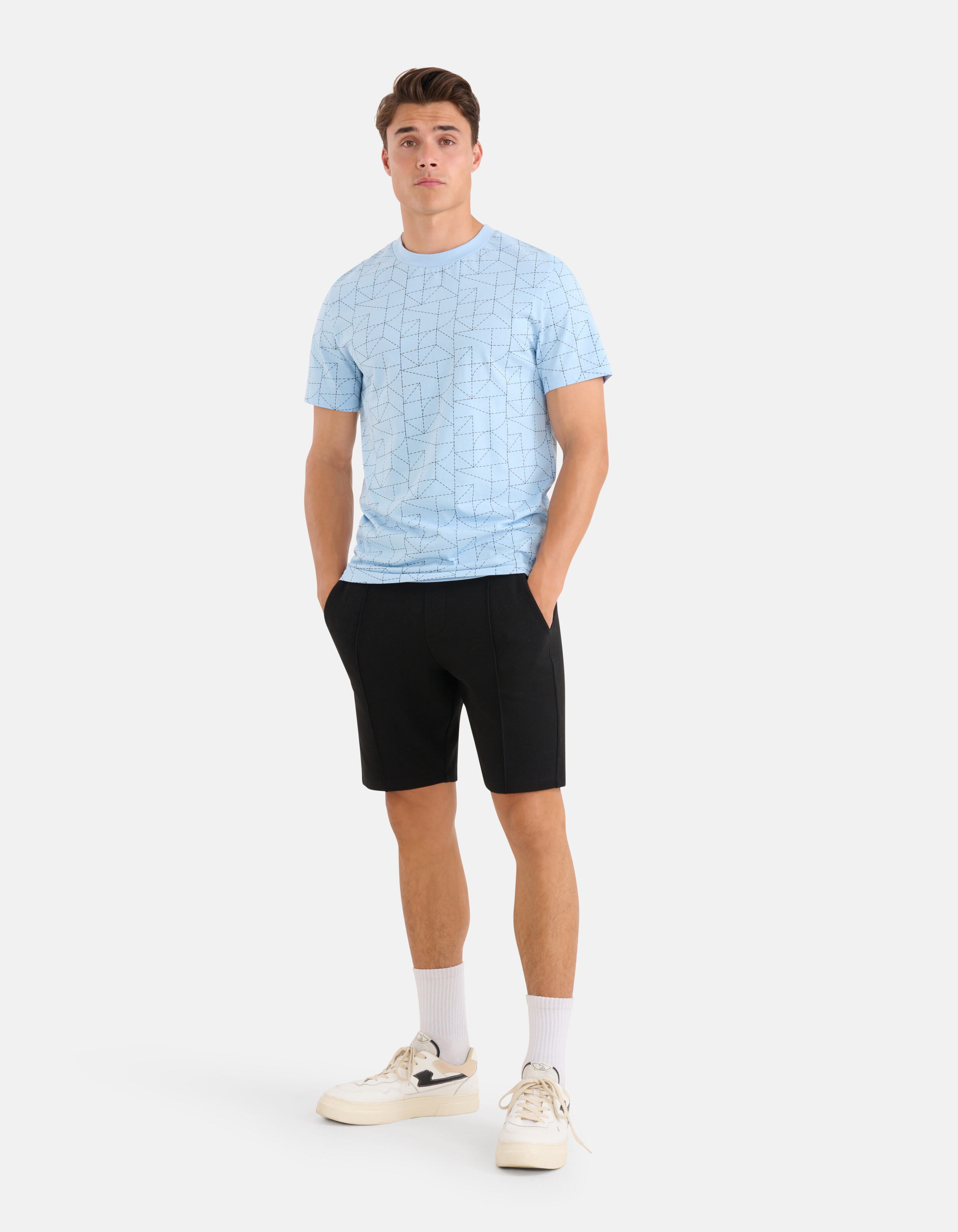 Structuur Short Zwart SHOEBY MEN
