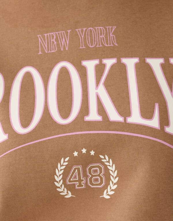 Oversized-College-Pullover Braun Von Fred SHOEBY WOMEN