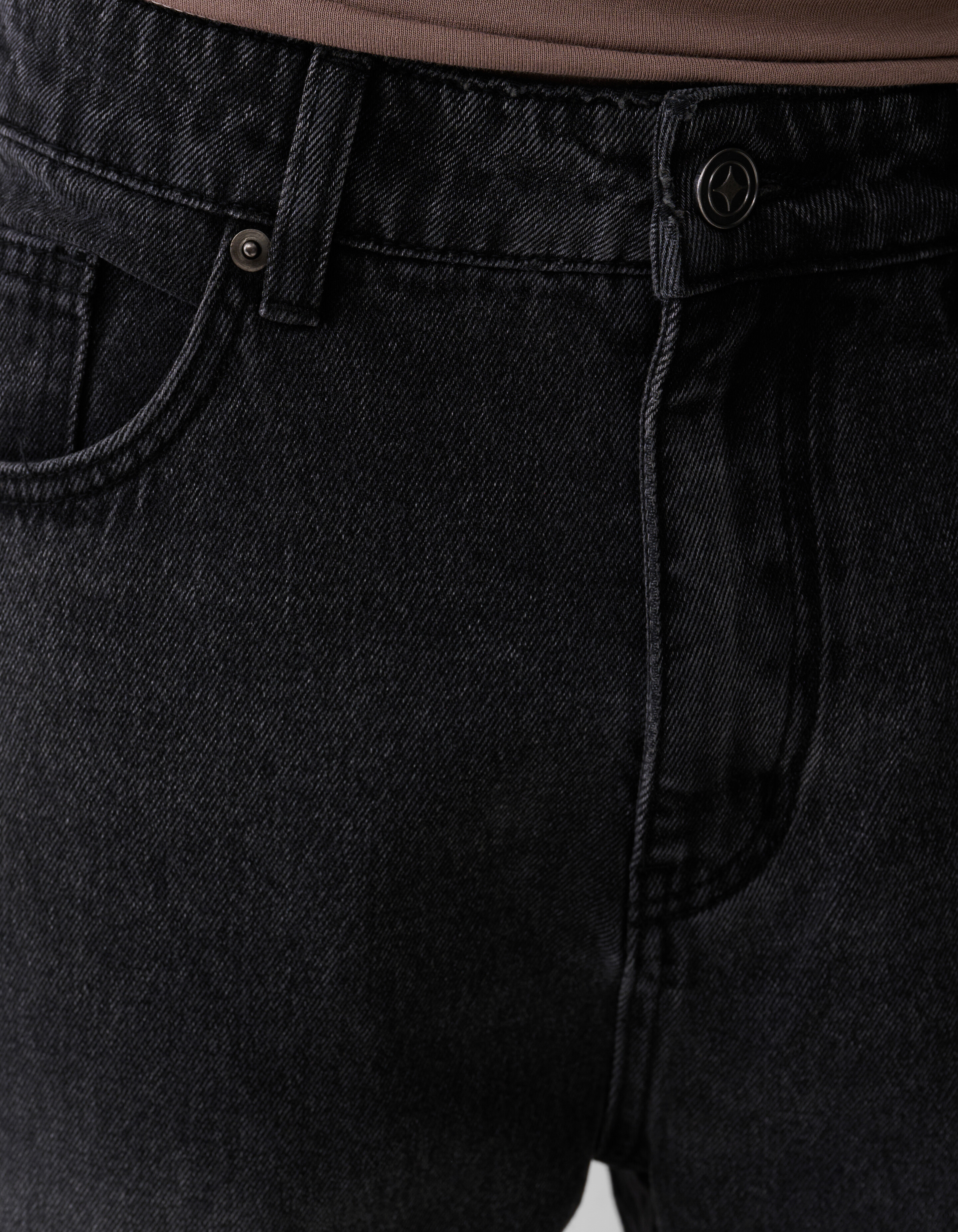 Baggy Fit Jeans Dunkelgrau SHOEBY MEN