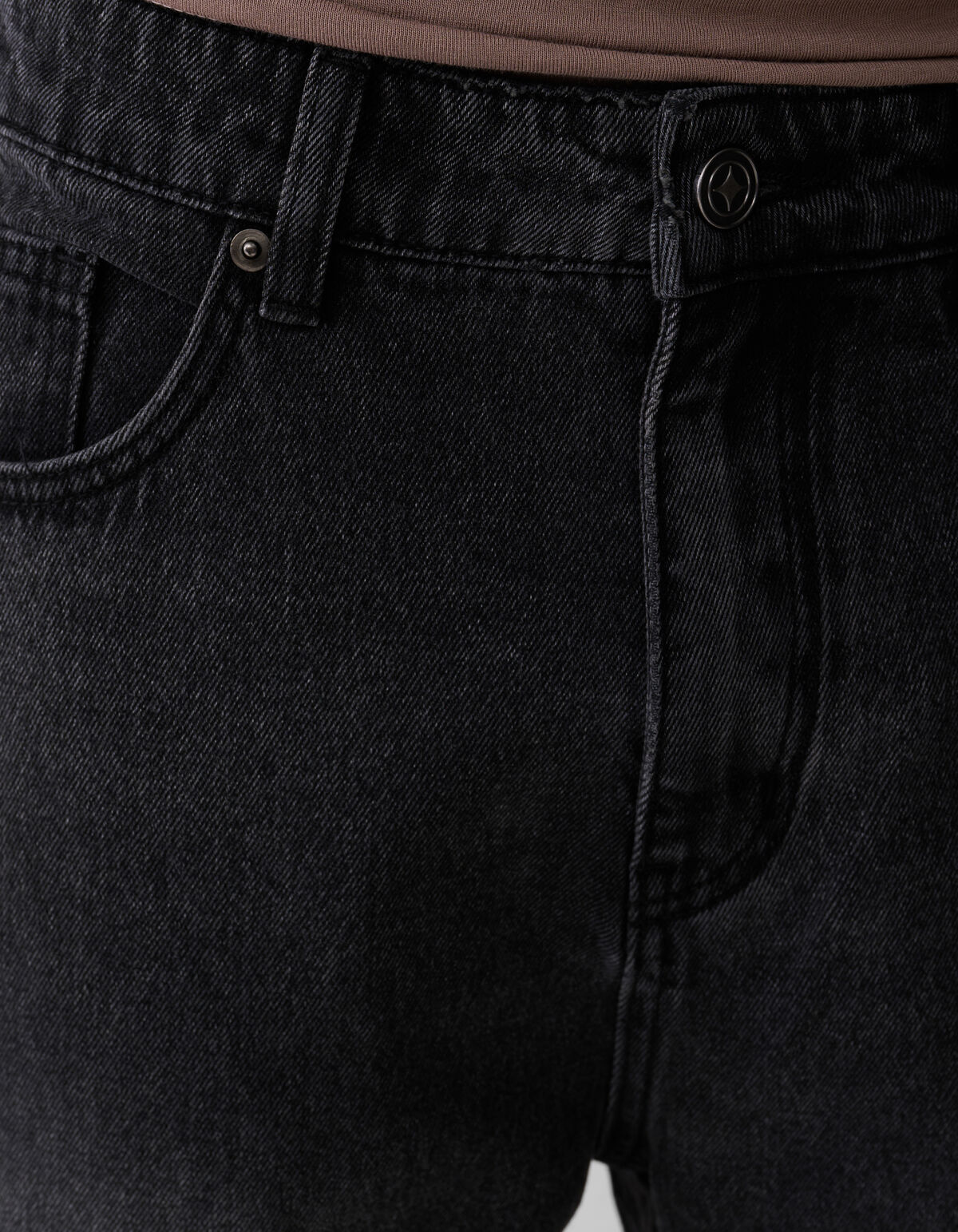 Baggy Fit Jeans Dunkelgrau SHOEBY MEN