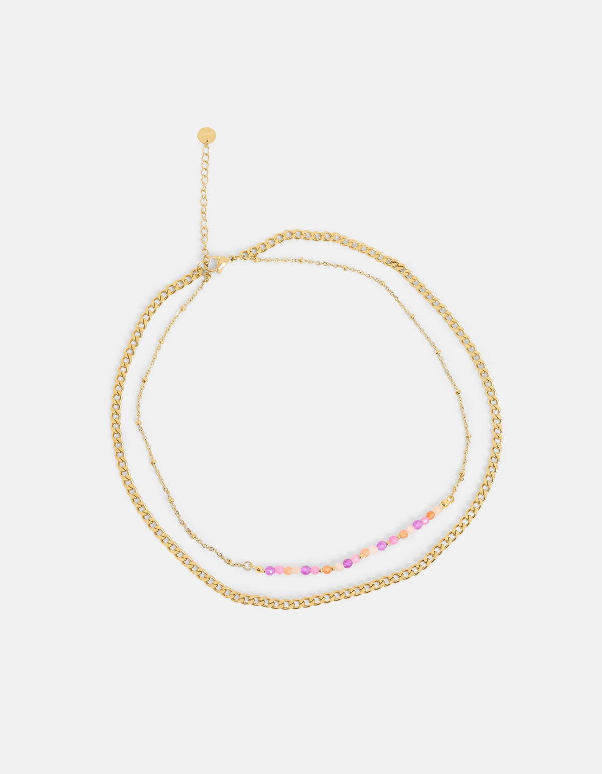 Bunte Halskette Gold SHOEBY ACCESSOIRES