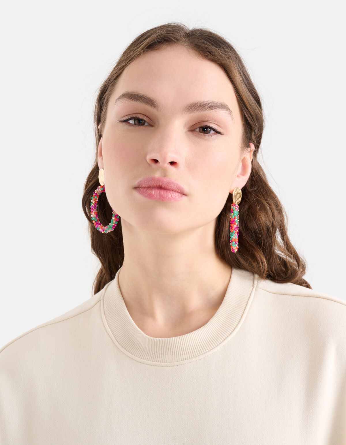 Bunte Perlenohrringe SHOEBY ACCESSOIRES