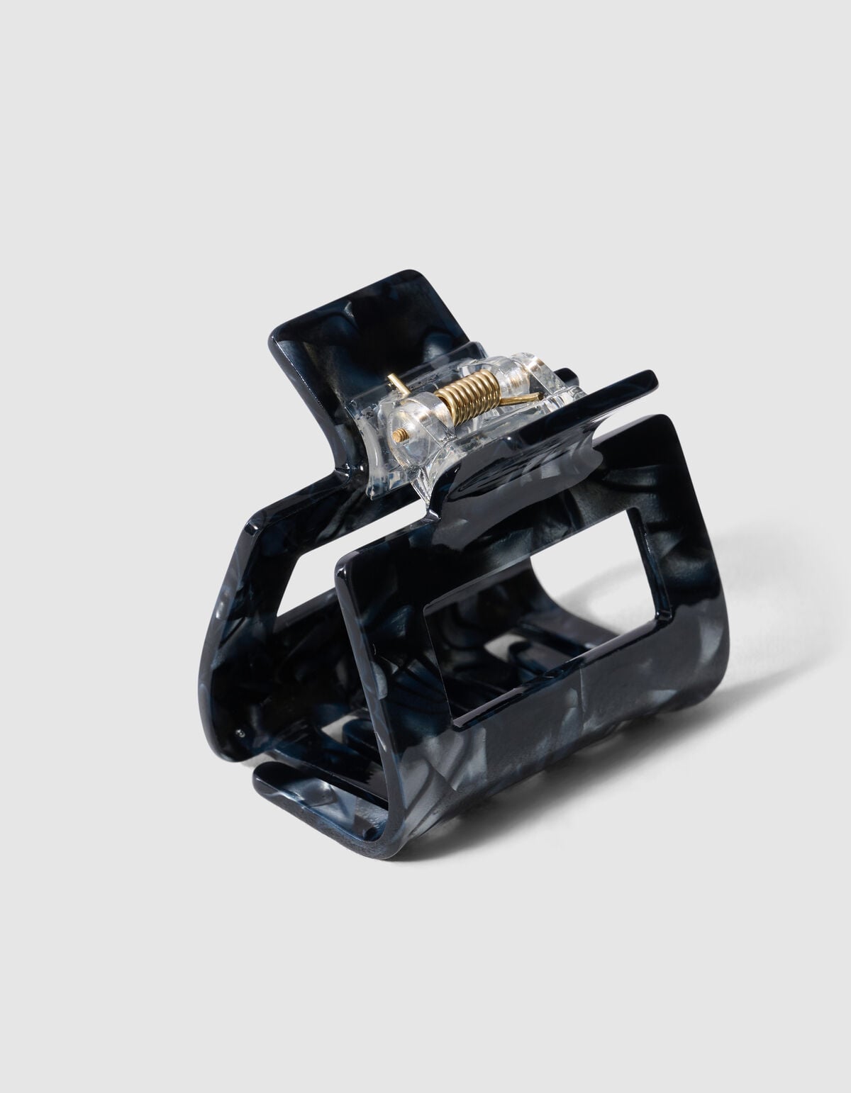 Quadratische Haarspange Schwarz SHOEBY ACCESSOIRES