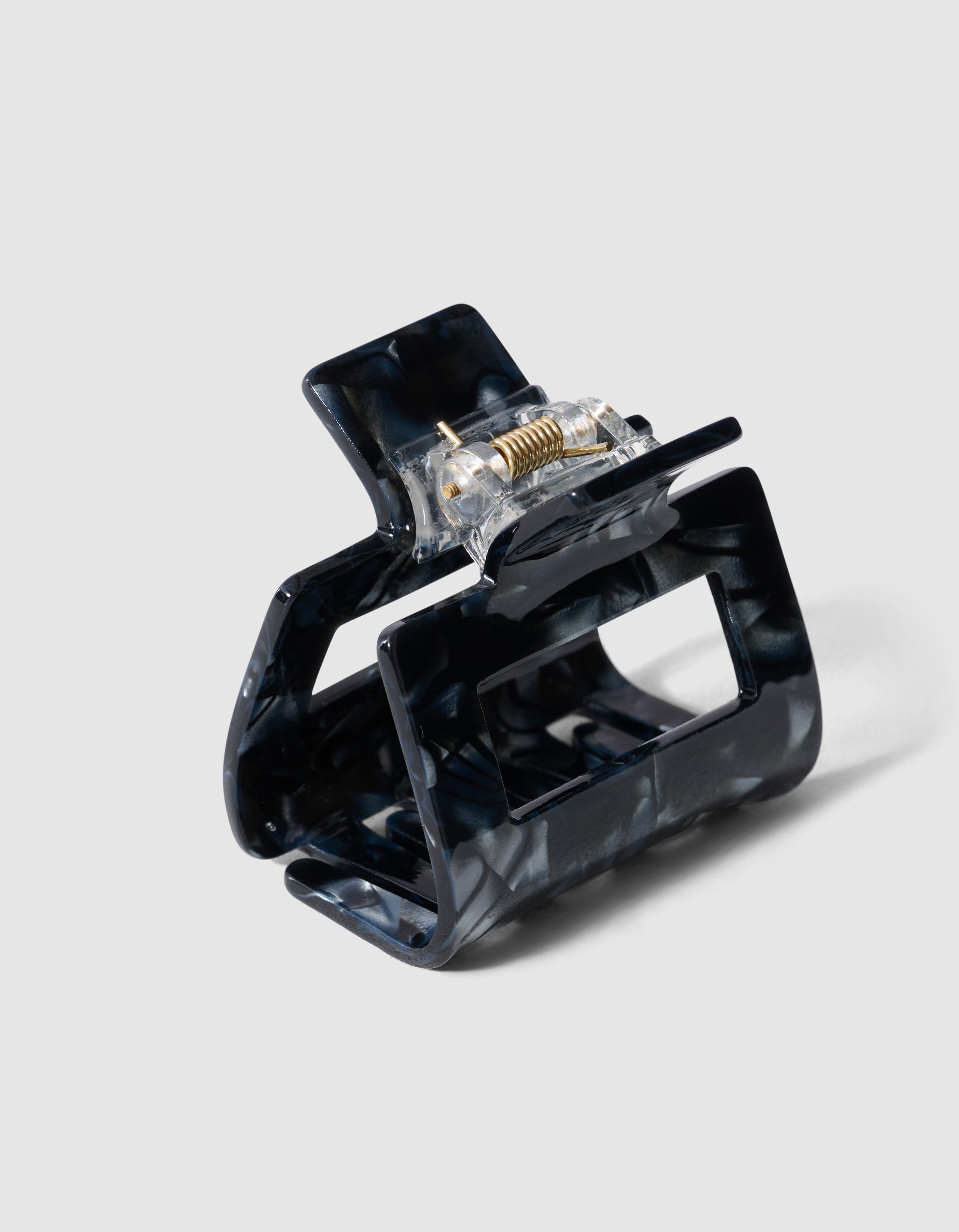 Quadratische Haarspange Schwarz SHOEBY ACCESSOIRES