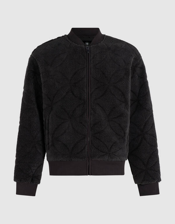 Teddy Jacquard Bomberjacke Dunkelgrau SHOEBY MEN
