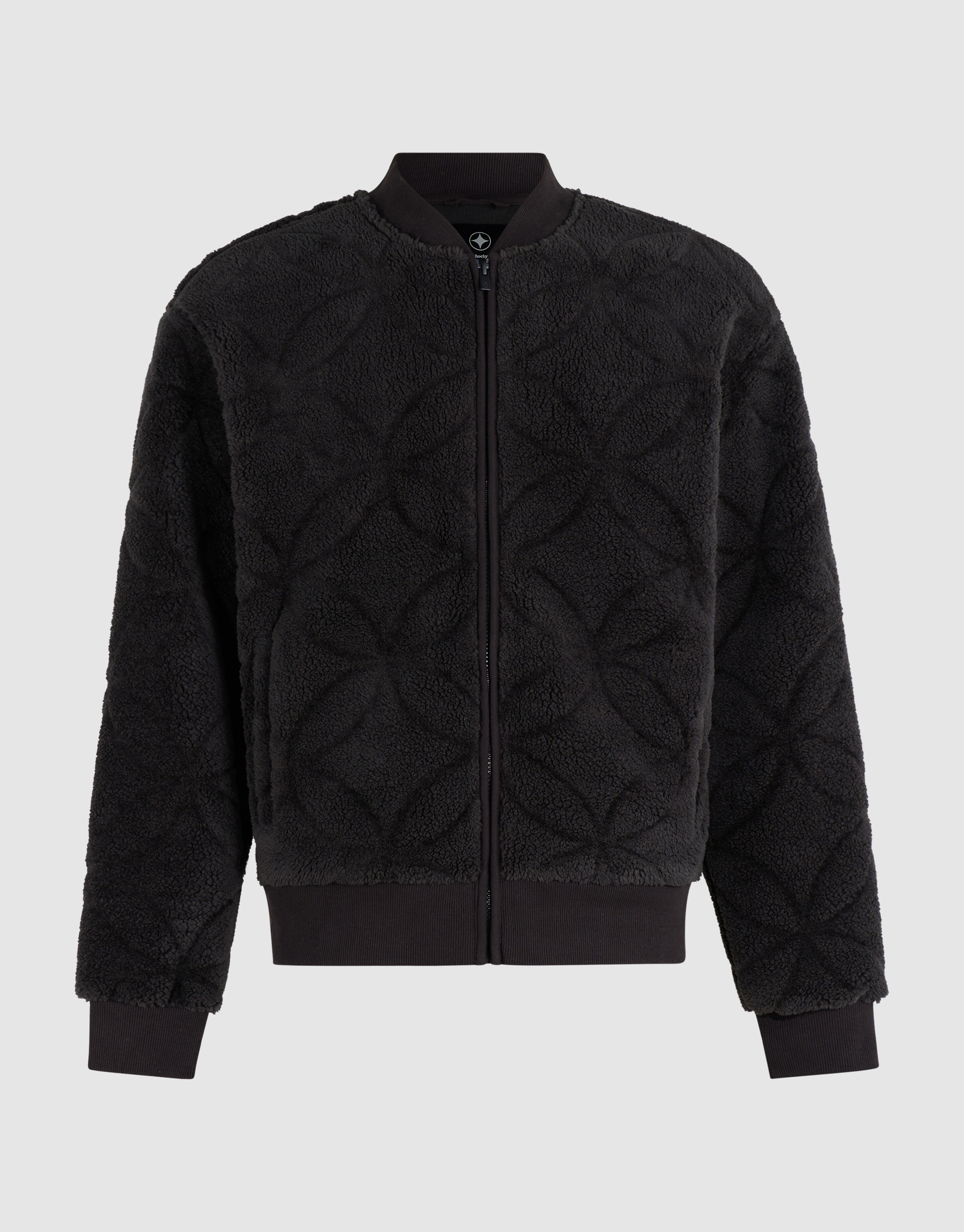 Teddy Jacquard Bomberjacke Dunkelgrau SHOEBY MEN