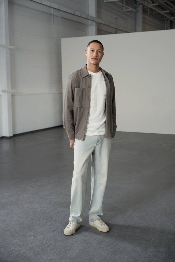 Baggy Fit Jeans Gebleicht L34 SHOEBY MEN