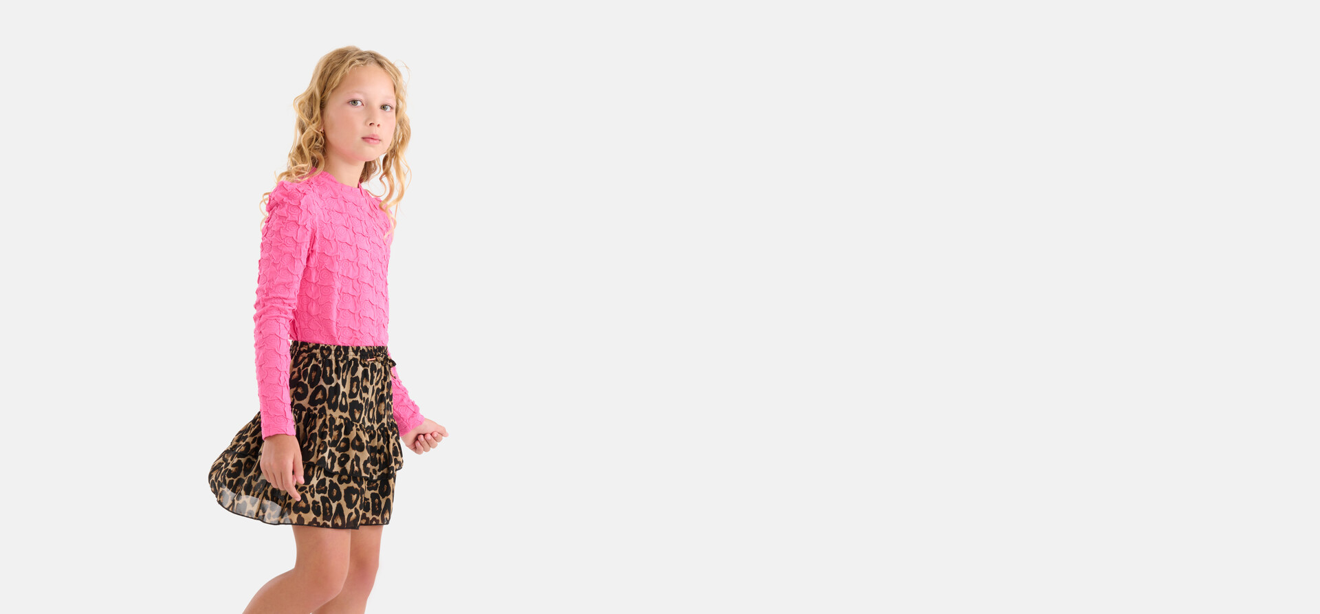 Leopardenmuster-Rock Braun SHOEBY GIRLS