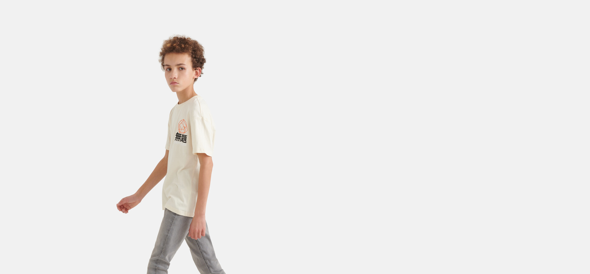 Artwork T-Shirt Offwhite SHOEBY BOYS
