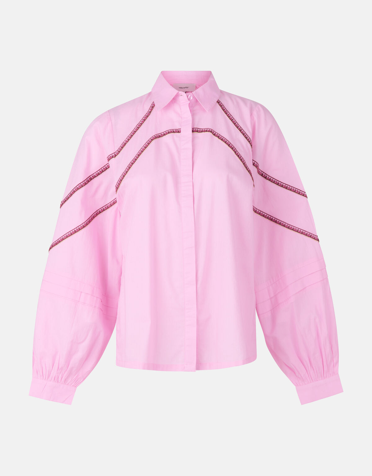 Bluse mit Stickerei Rosa SHOEBY WOMEN