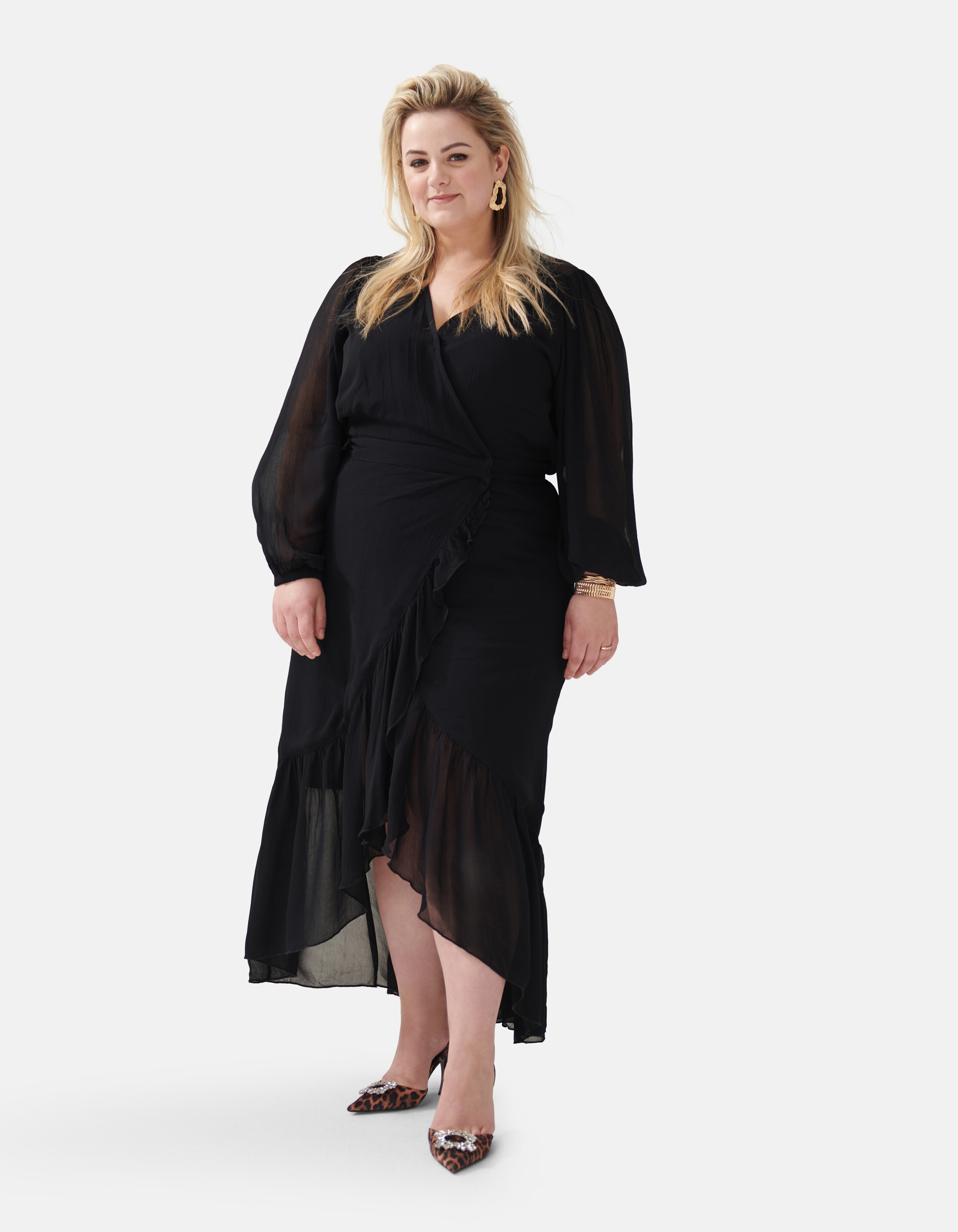 Wickelkleid Schwarz von Fred SHOEBY WOMEN