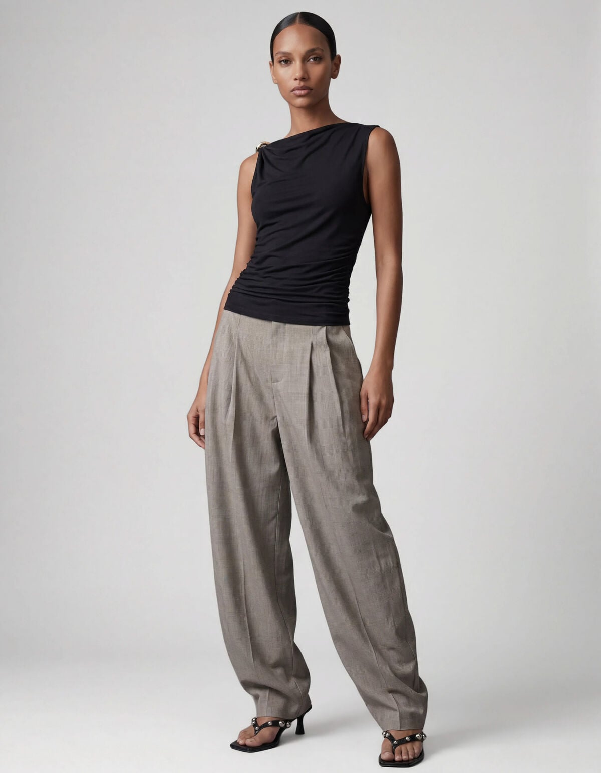 Ruiten Barrel Passende Hose Hellgrau SHOEBY WOMEN