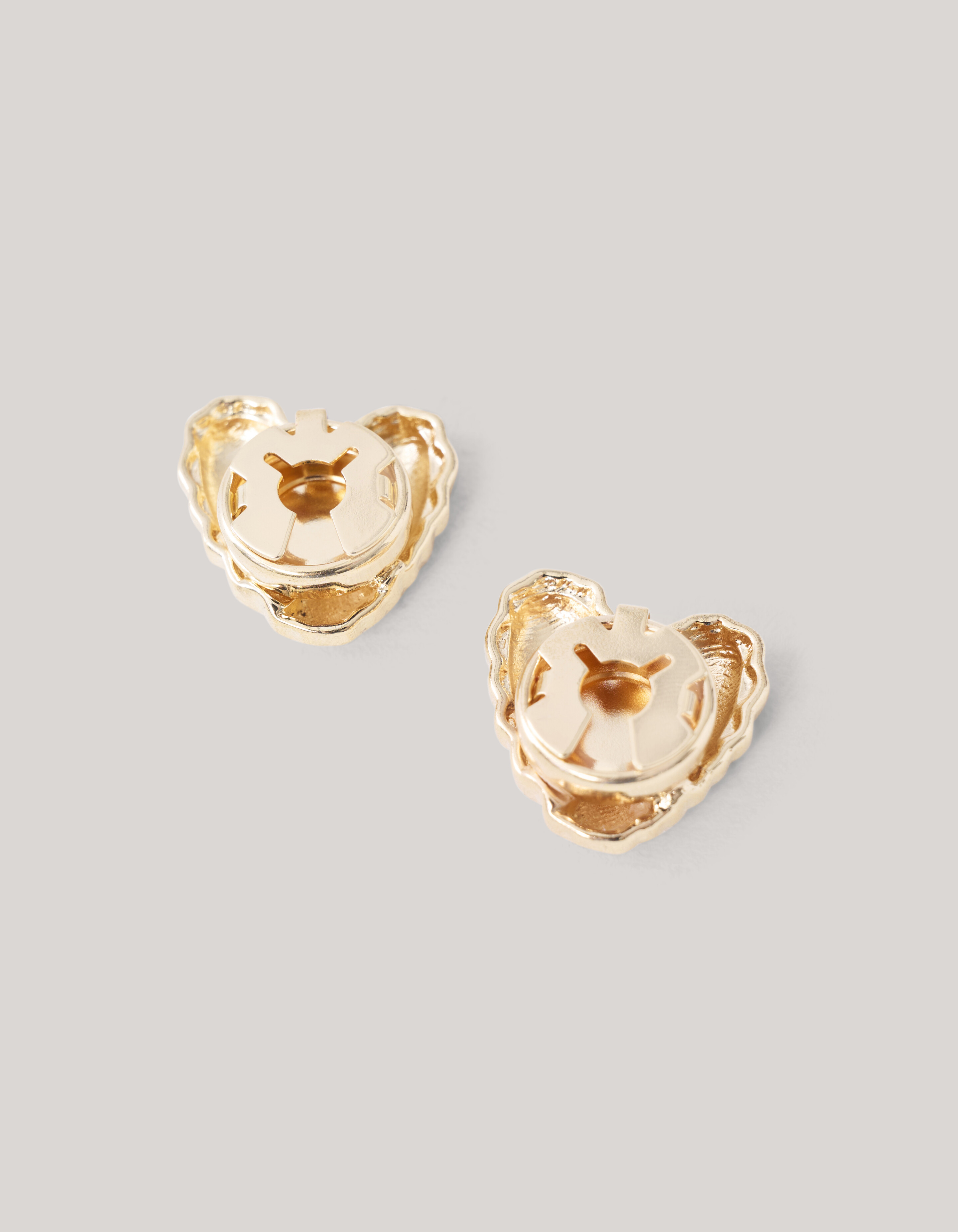 Herz Knöpfe Clips Gold SHOEBY ACCESSOIRES