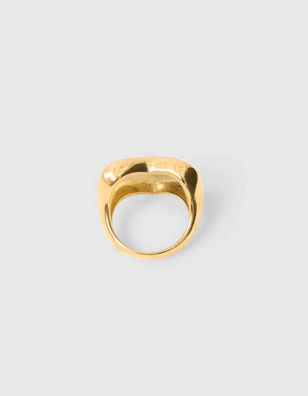 Herz Gro&szlig;er Ring Gold SHOEBY ACCESSOIRES