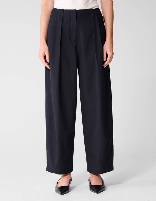 Plissierte Hose Dunkelblau Von Lonneke SHOEBY WOMEN