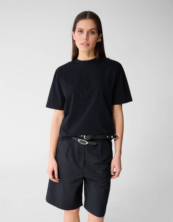 Gepolstertes T-Shirt Schwarz SHOEBY WOMEN