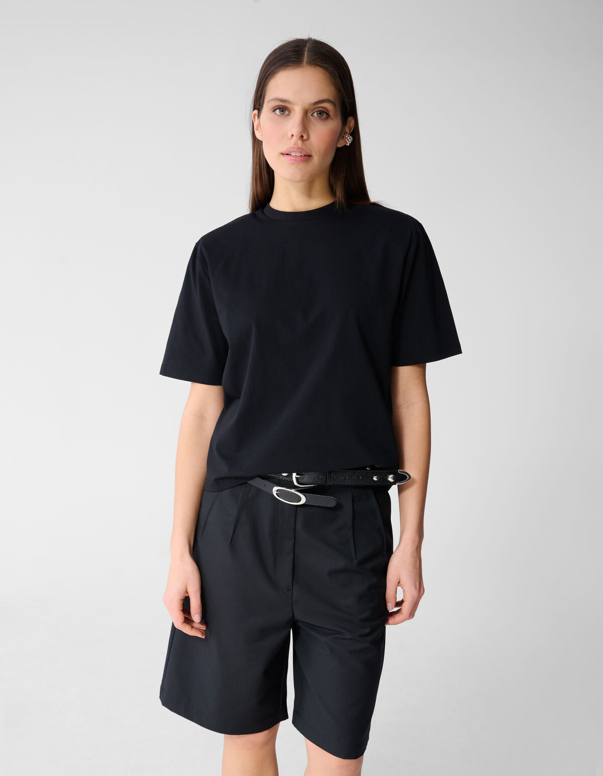 Gepolstertes T-Shirt Schwarz SHOEBY WOMEN