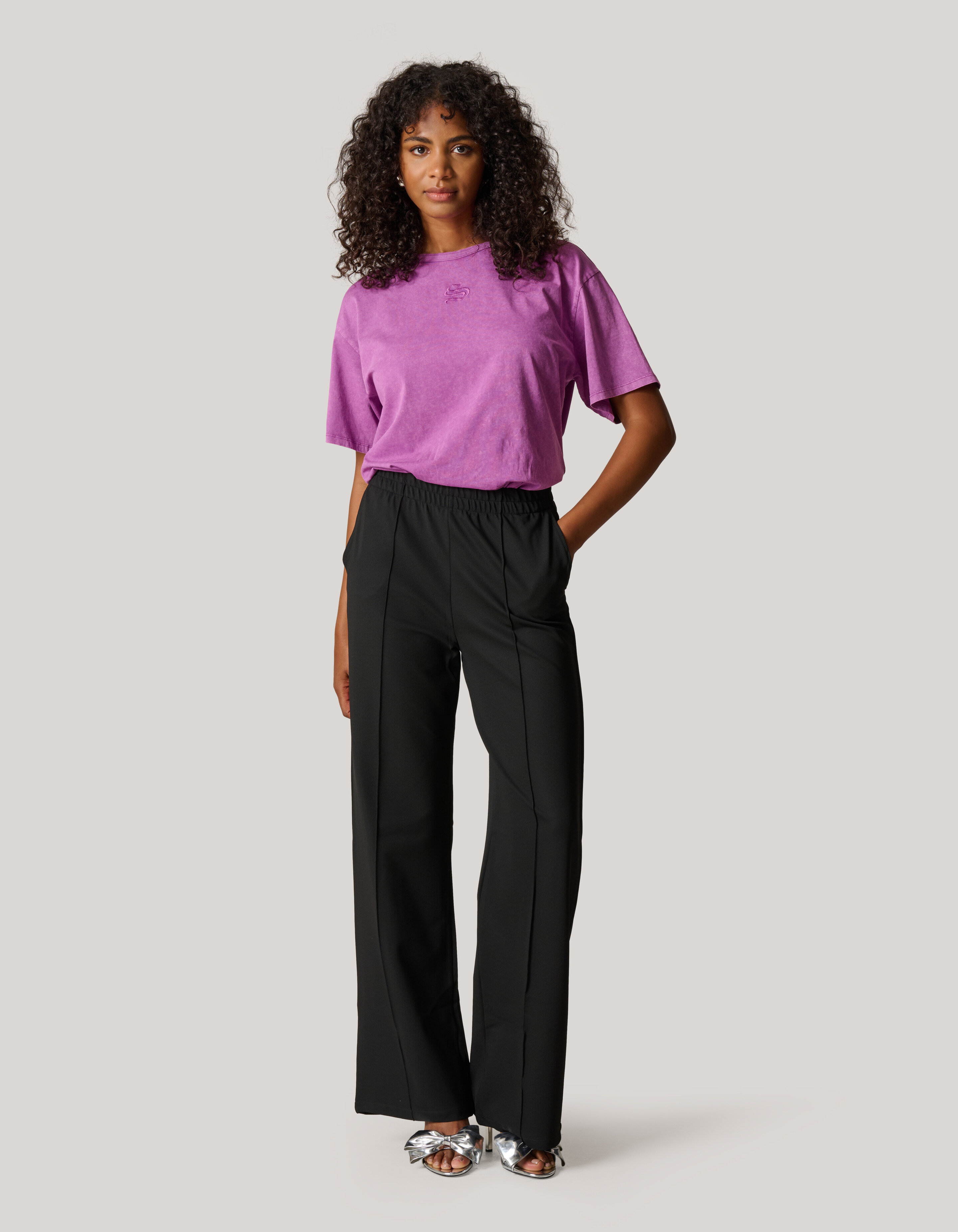 Basic-Hose mit weitem Bein Schwarz SHOEBY WOMEN