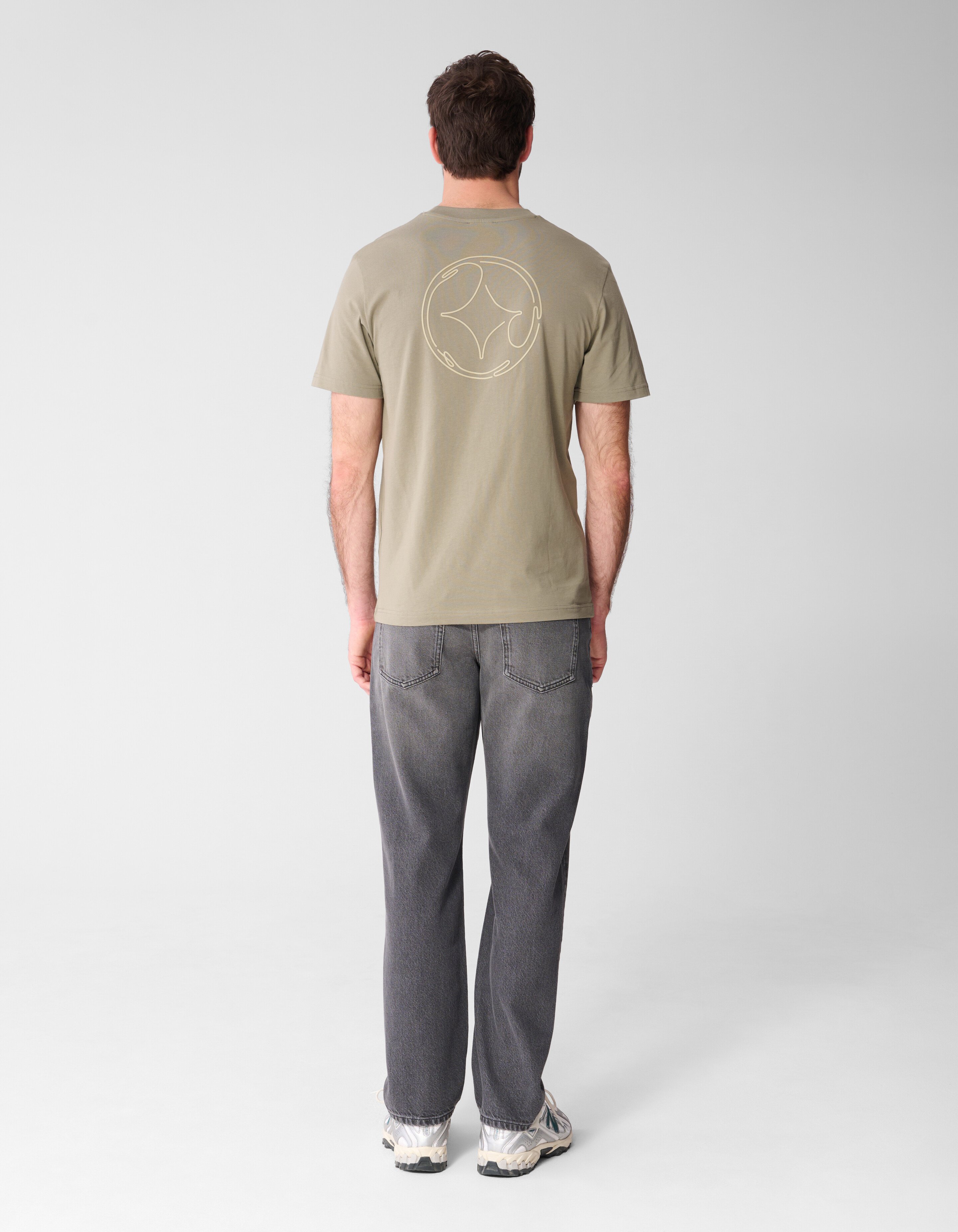 Logo-T-Shirt Khaki SHOEBY MEN