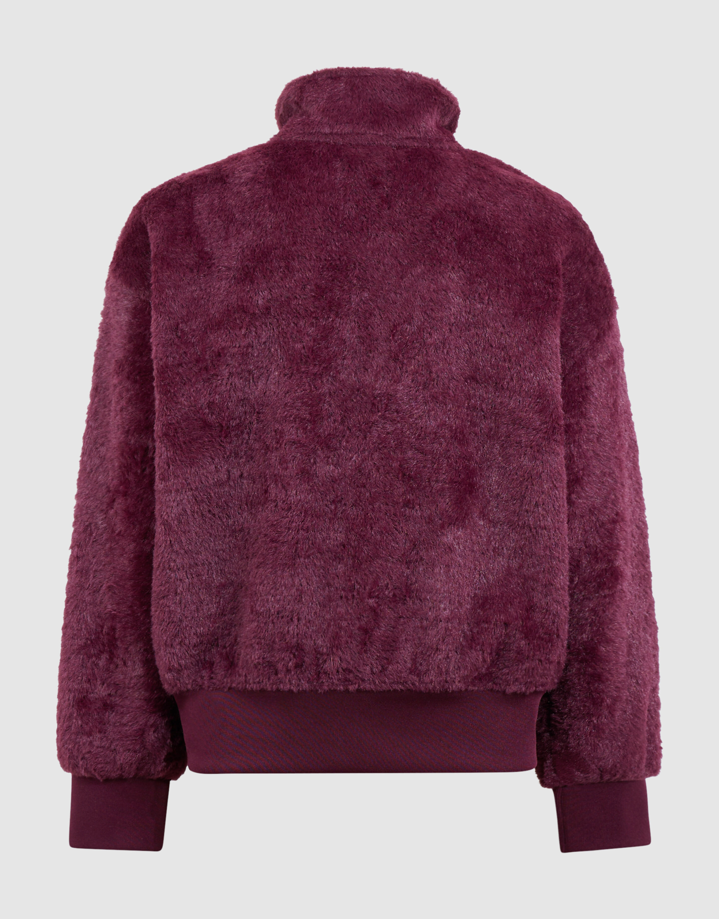 Flauschige Sportjacke Dunkelrot SHOEBY GIRLS