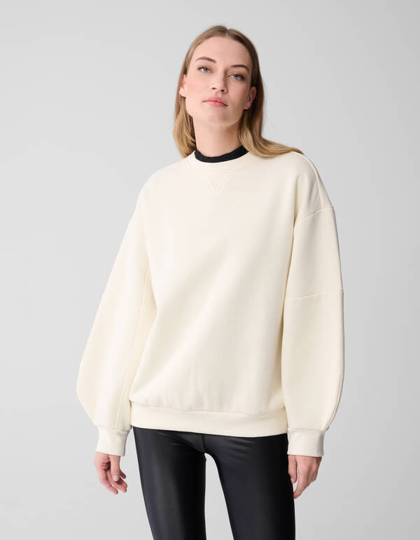 Pullover mit großen Ärmeln in Off White SHOEBY WOMEN