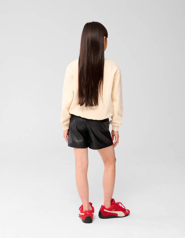 Vegane Lederhose Sportlich Schwarz SHOEBY GIRLS