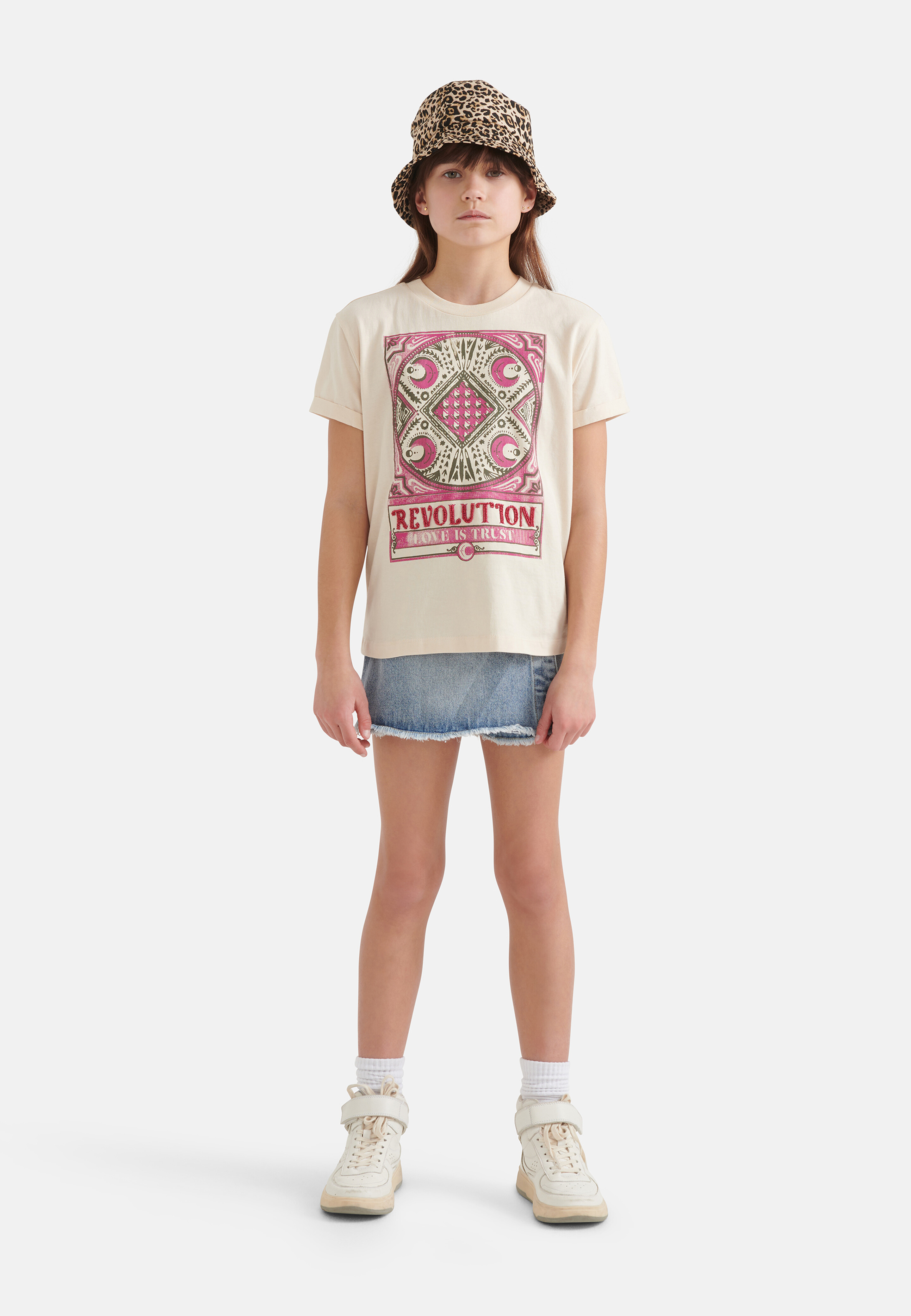 T-Shirt mit Aufdruck Offwhite SHOEBY GIRLS