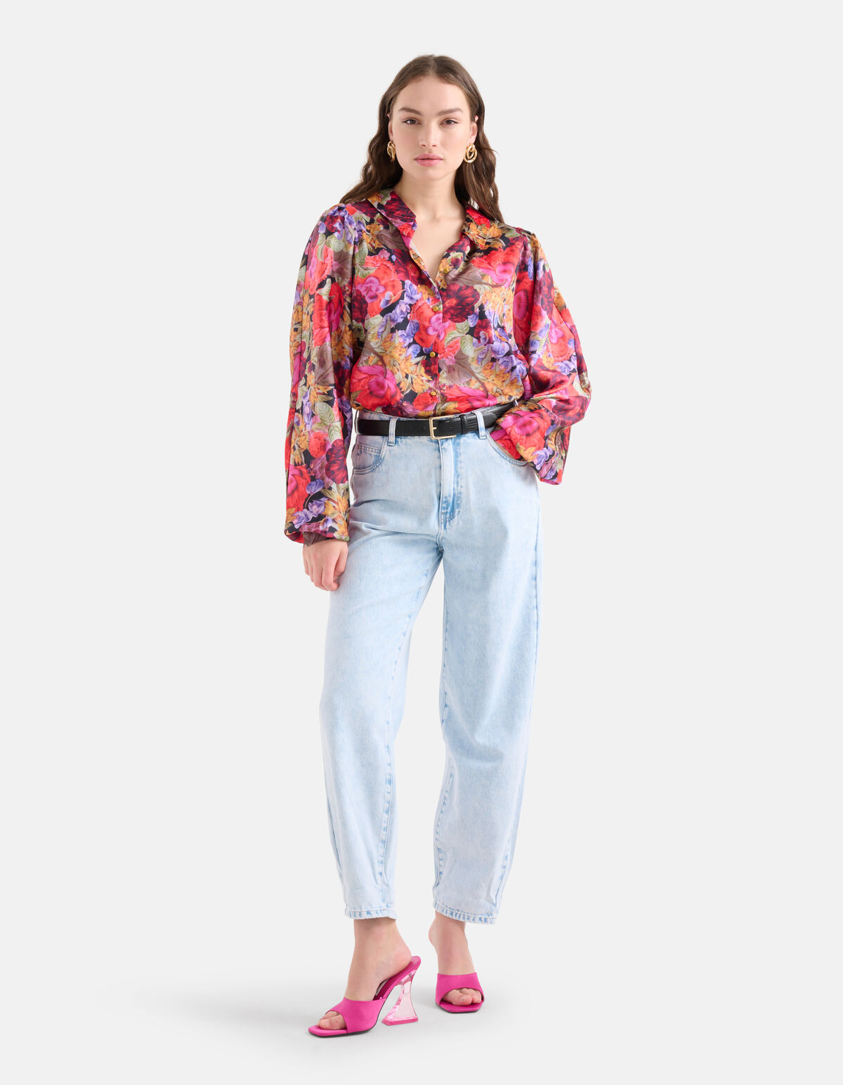 Vintage-Bluse mit Blumendruck SHOEBY WOMEN