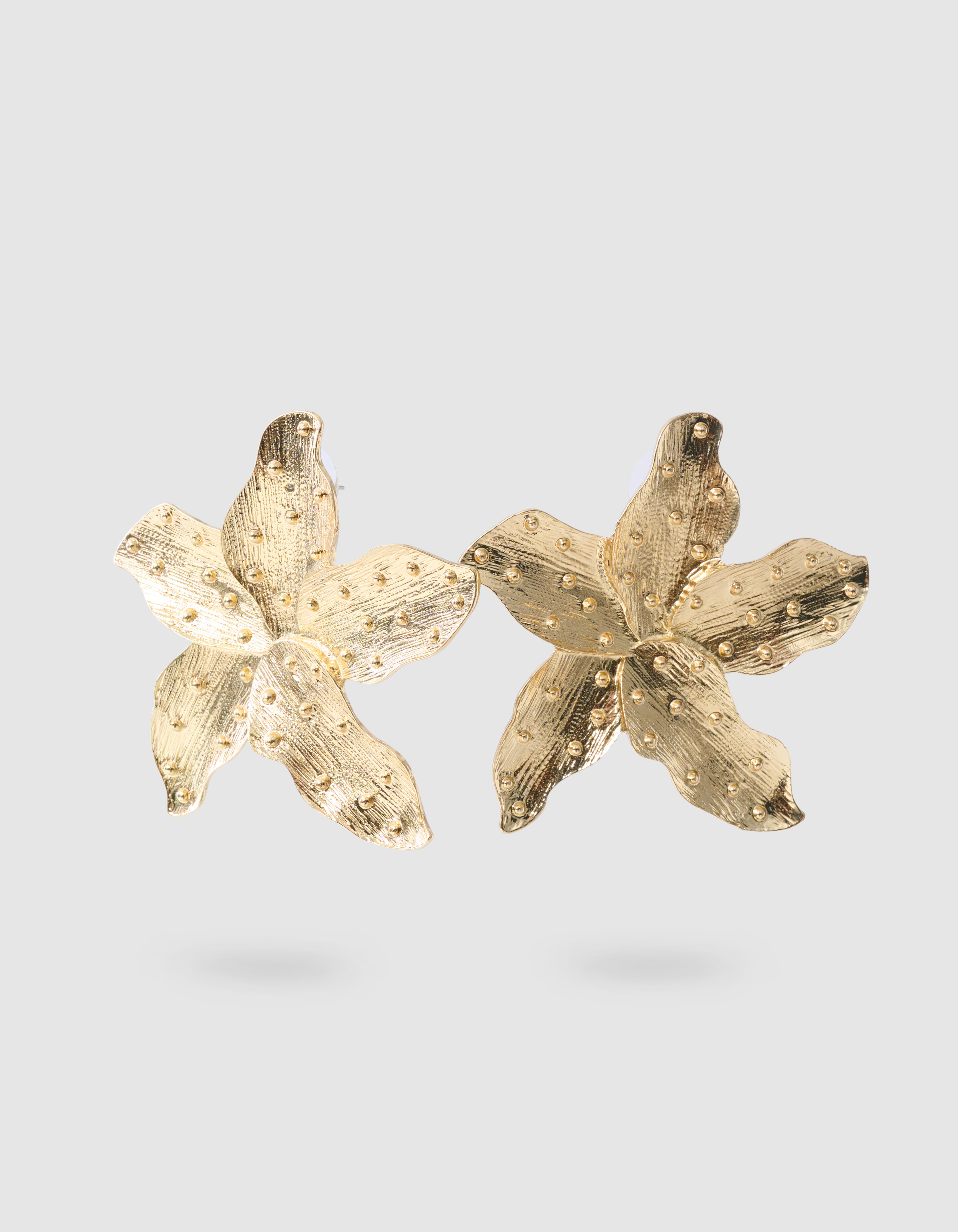 Blumen-Ohrringe Gold SHOEBY ACCESSOIRES
