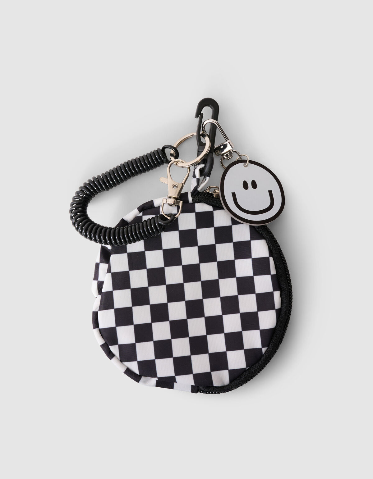 Smile Square Schl&uuml;sselanh&auml;nger Schwarz SHOEBY ACCESSOIRES