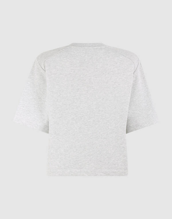 &Uuml;bergro&szlig;es Sweatshirt T-Shirt Hellgrau SHOEBY WOMEN