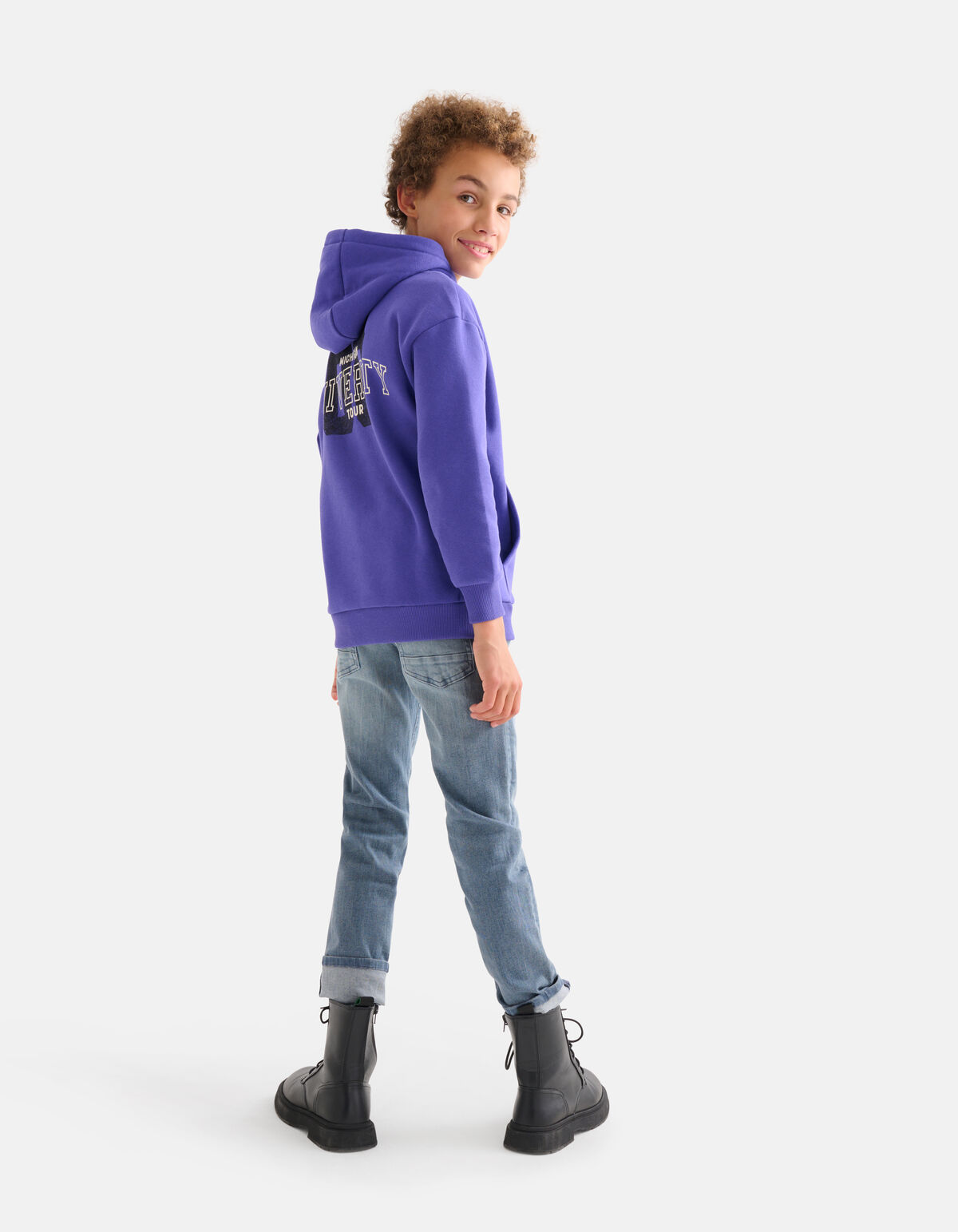 Hoodie mit Aufdruck Lila SHOEBY BOYS