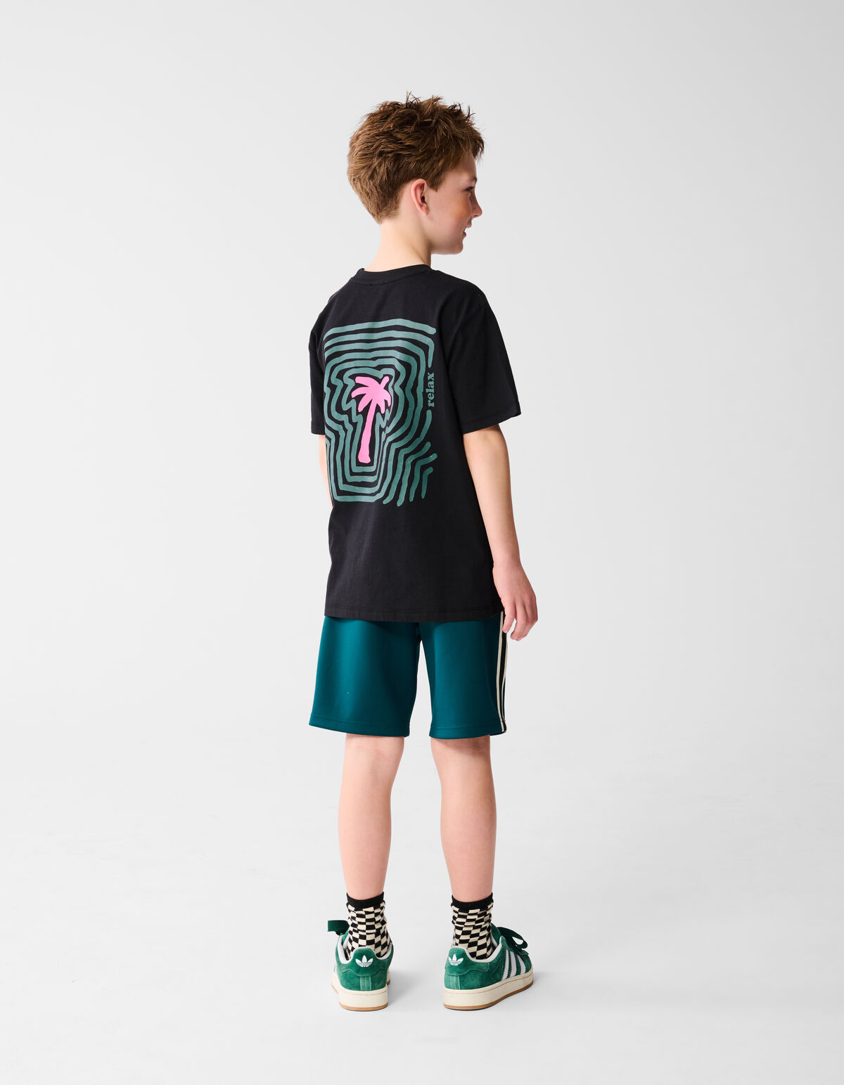 Palm Artwork T-shirt Schwarz SHOEBY BOYS