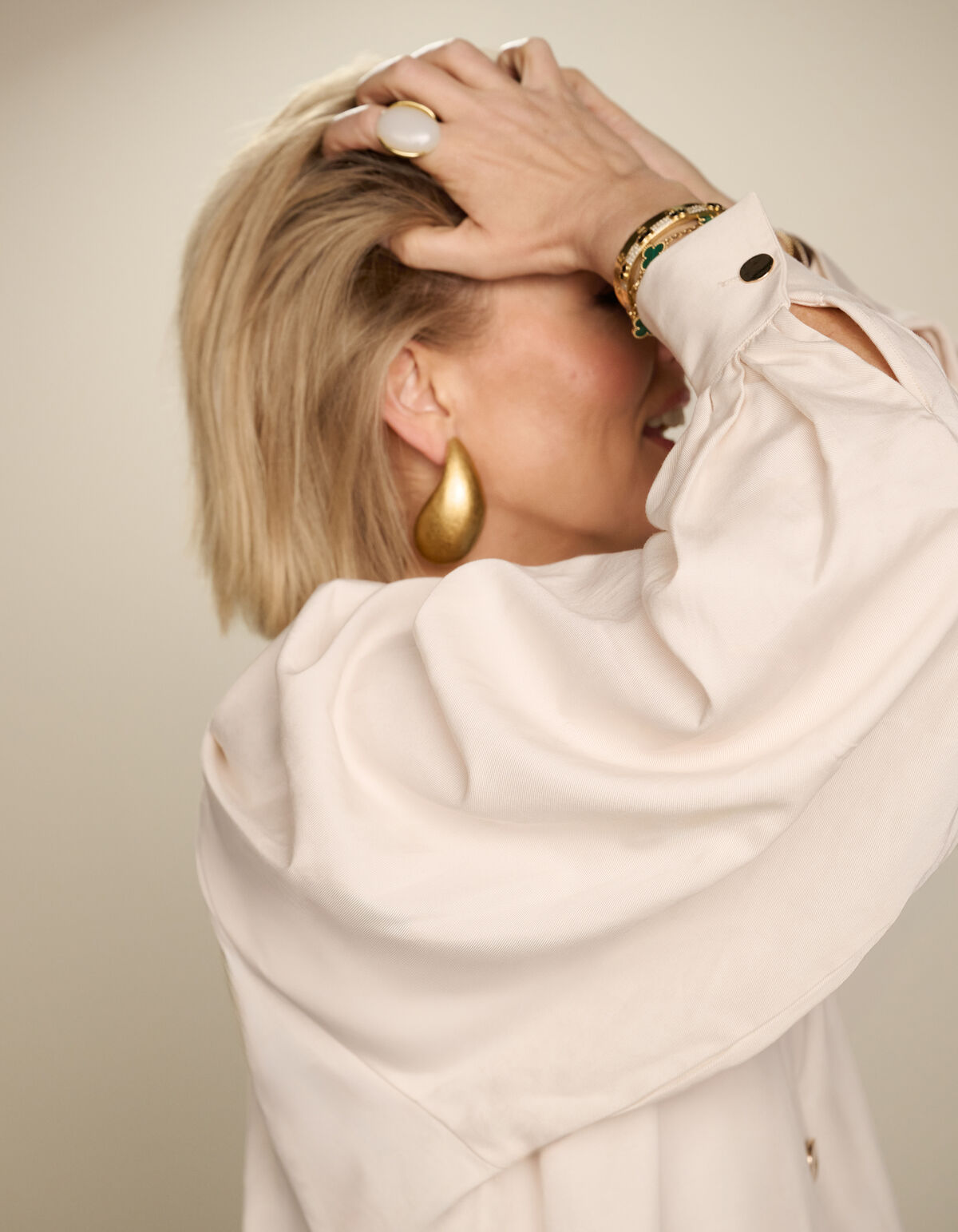 Gekürzte Bluse Off White von Lonneke SHOEBY WOMEN