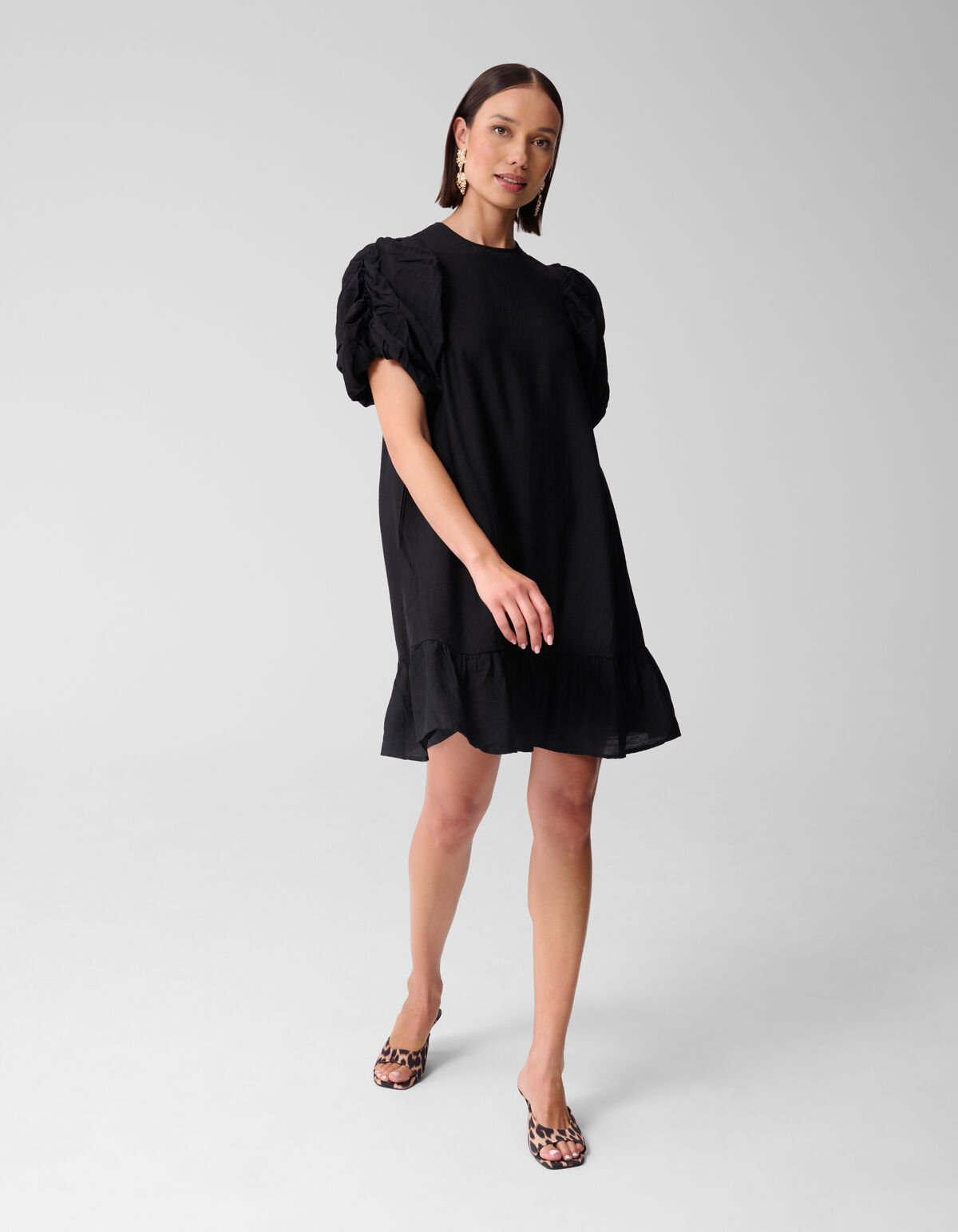 Puffy Mini Dress Schwarz SHOEBY WOMEN