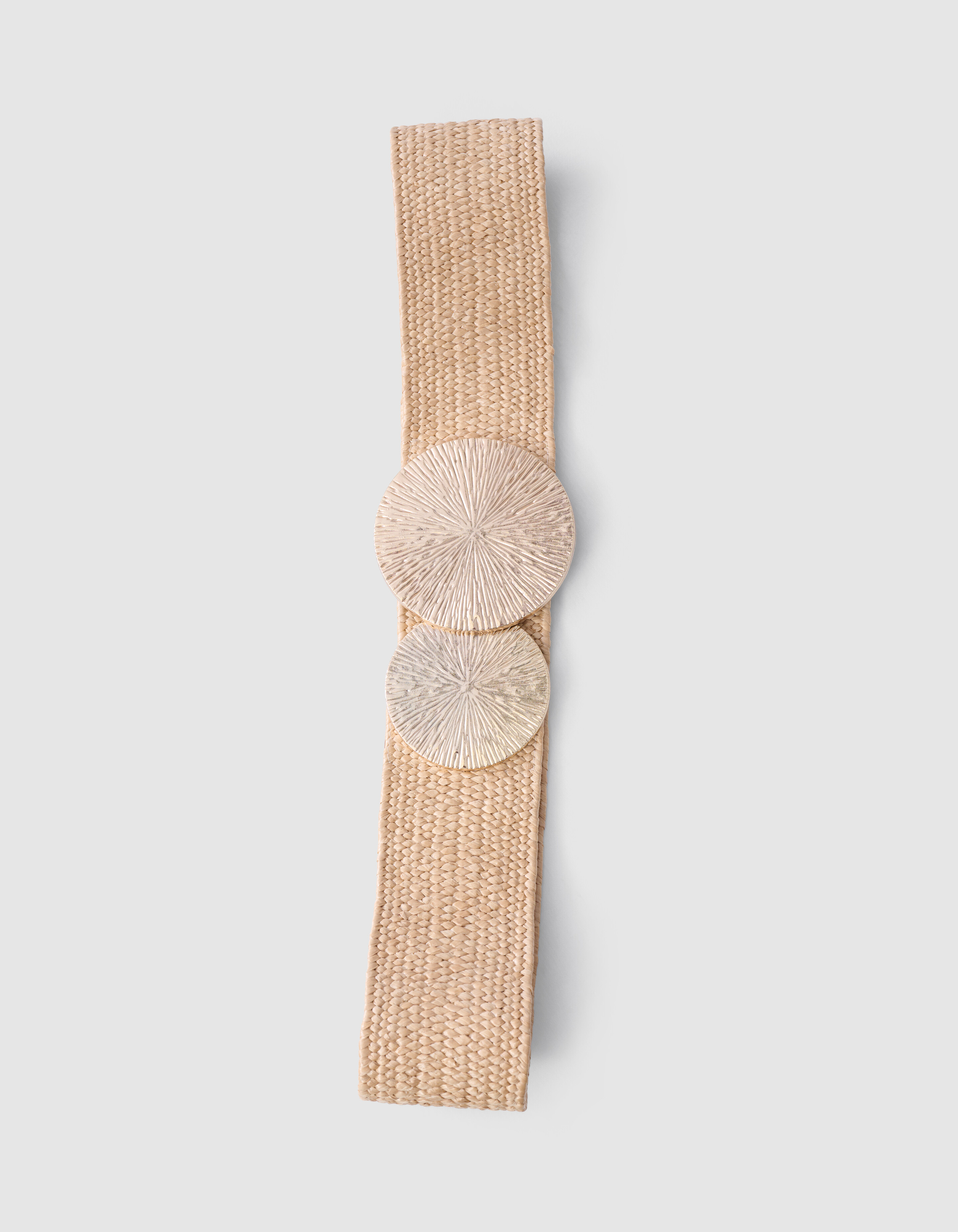 Geflochtener Gürtel Beige SHOEBY ACCESSOIRES